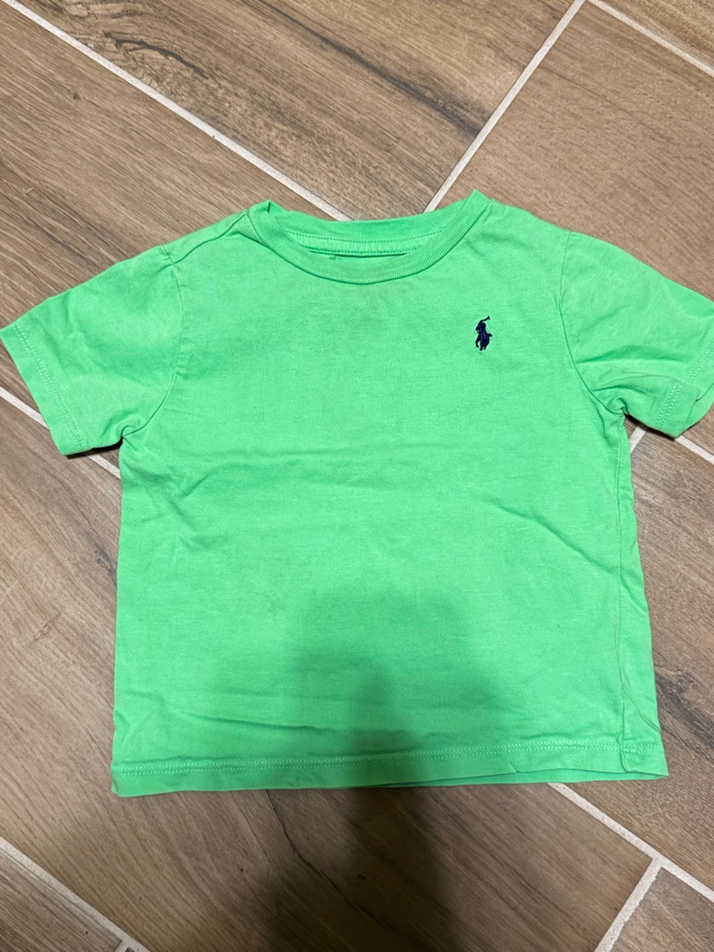 Ralph Lauren Bright Green Short Sleeve Crewneck Tee with Navy Pony